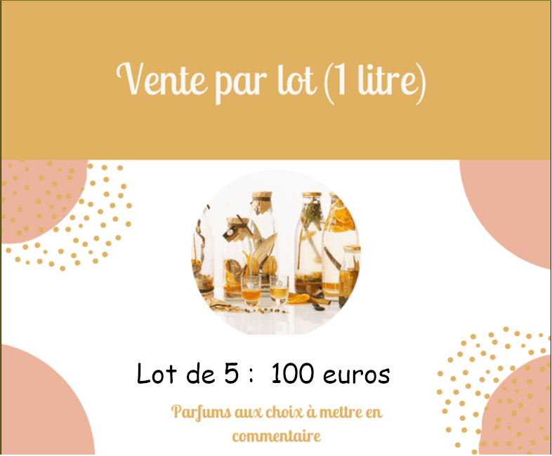 Lot de 5 préparations pour rhum arrangé 1L