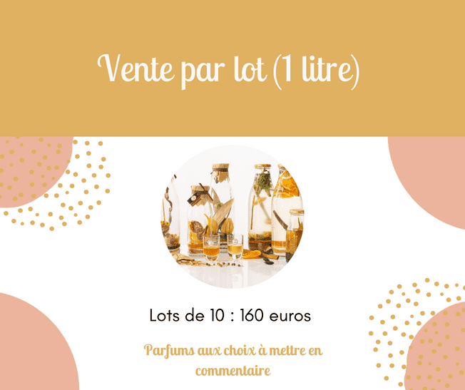 Lot de 10 préparations pour rhum arrangé 1L